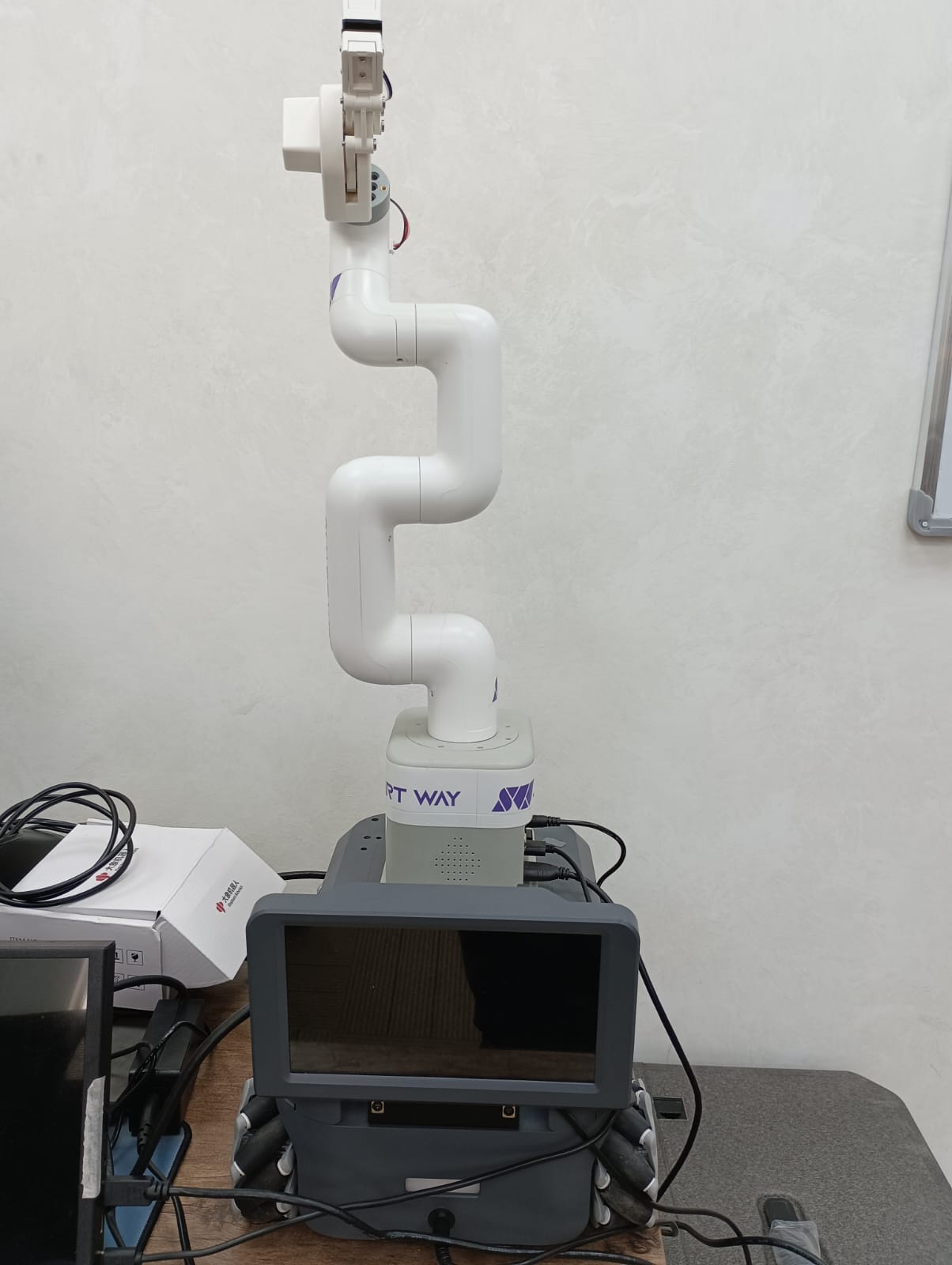 Robotic arm mounted on mobile platform