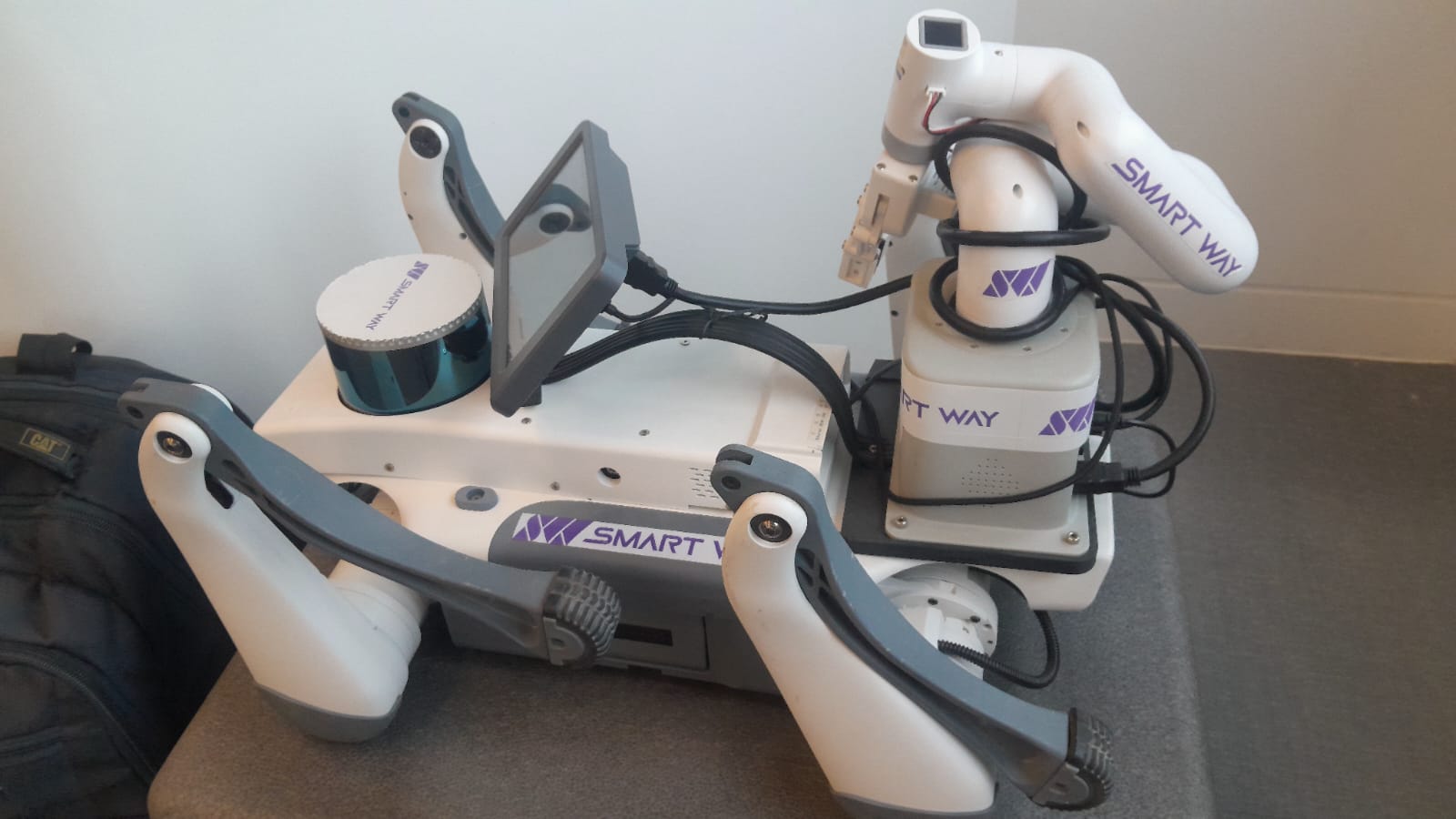 Side view of FAHAD-S quadruped robot